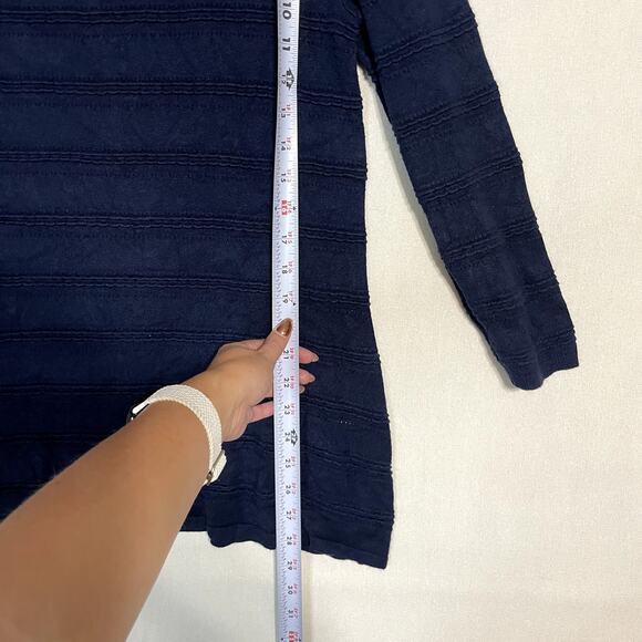 41 Hawthorn Navy Blue Ribbed Round Neck Sweater - Size M - Picture 5 of 7